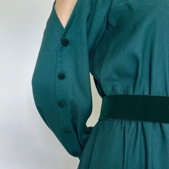 Eliza J Dress 4 Emerald Green Cold Shoulder Shirt Dress